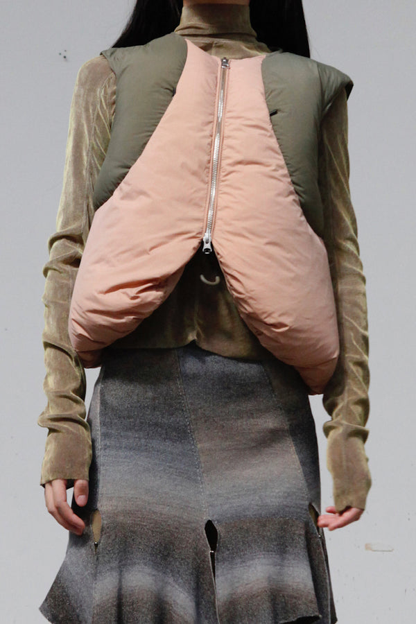 RUI 3D Down Vest RAW23WV18 Tumbleweed & Khaki Green